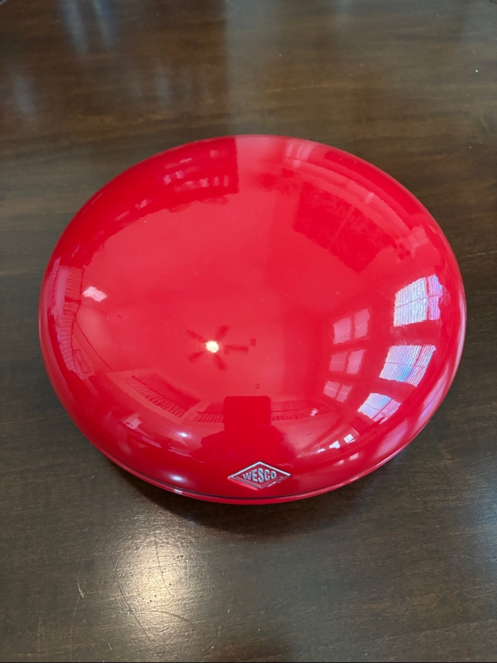 Wesco Peppy Can Red Powder Coated Steel Round Storage Container